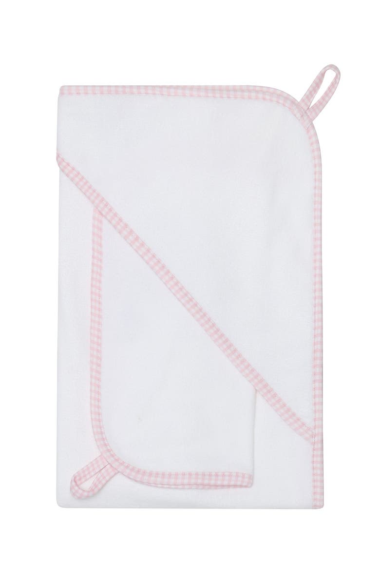Nellapima Pink Gingham Towel - Baby, Main, color, Pink