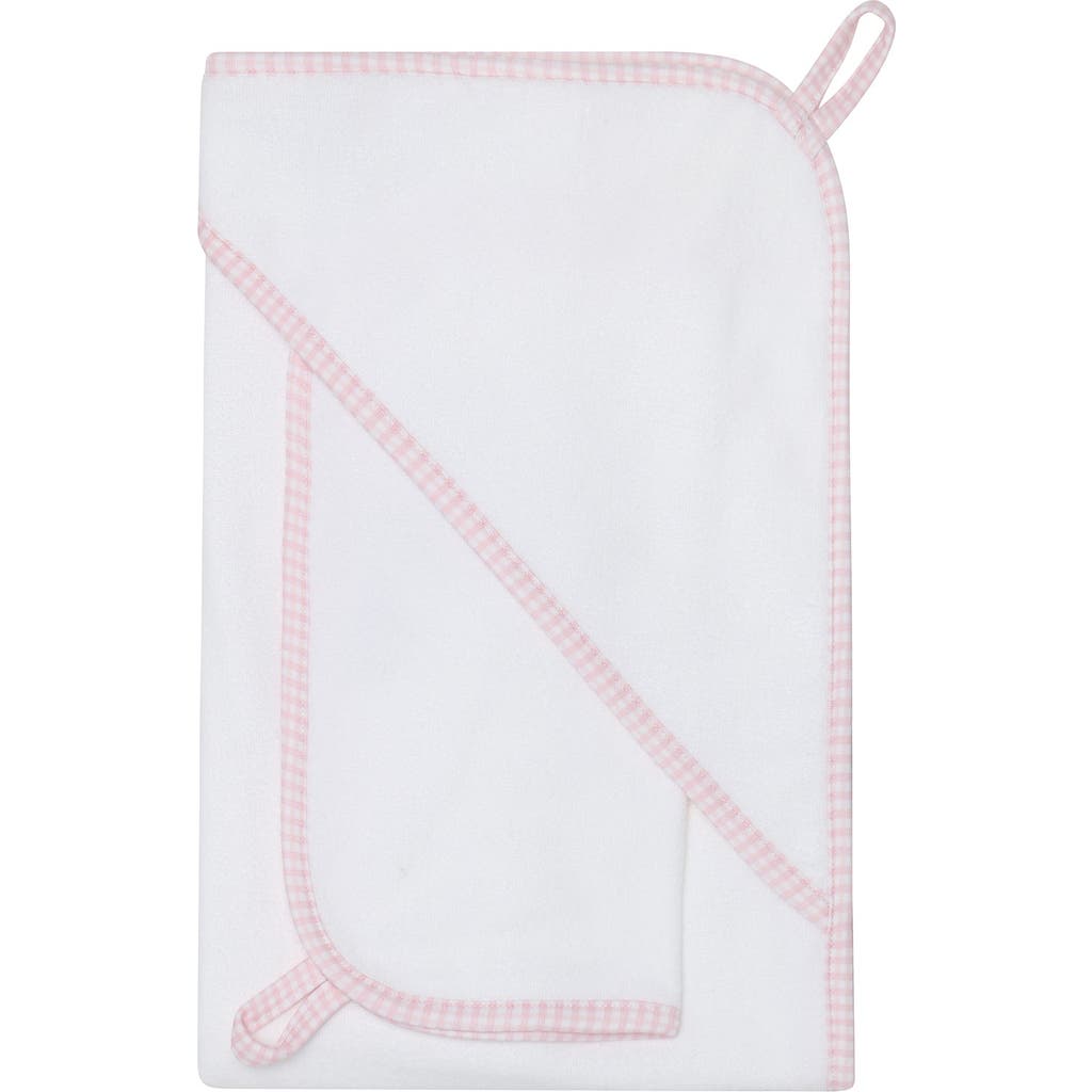Nellapima Babies' Pink Gingham Towel In White