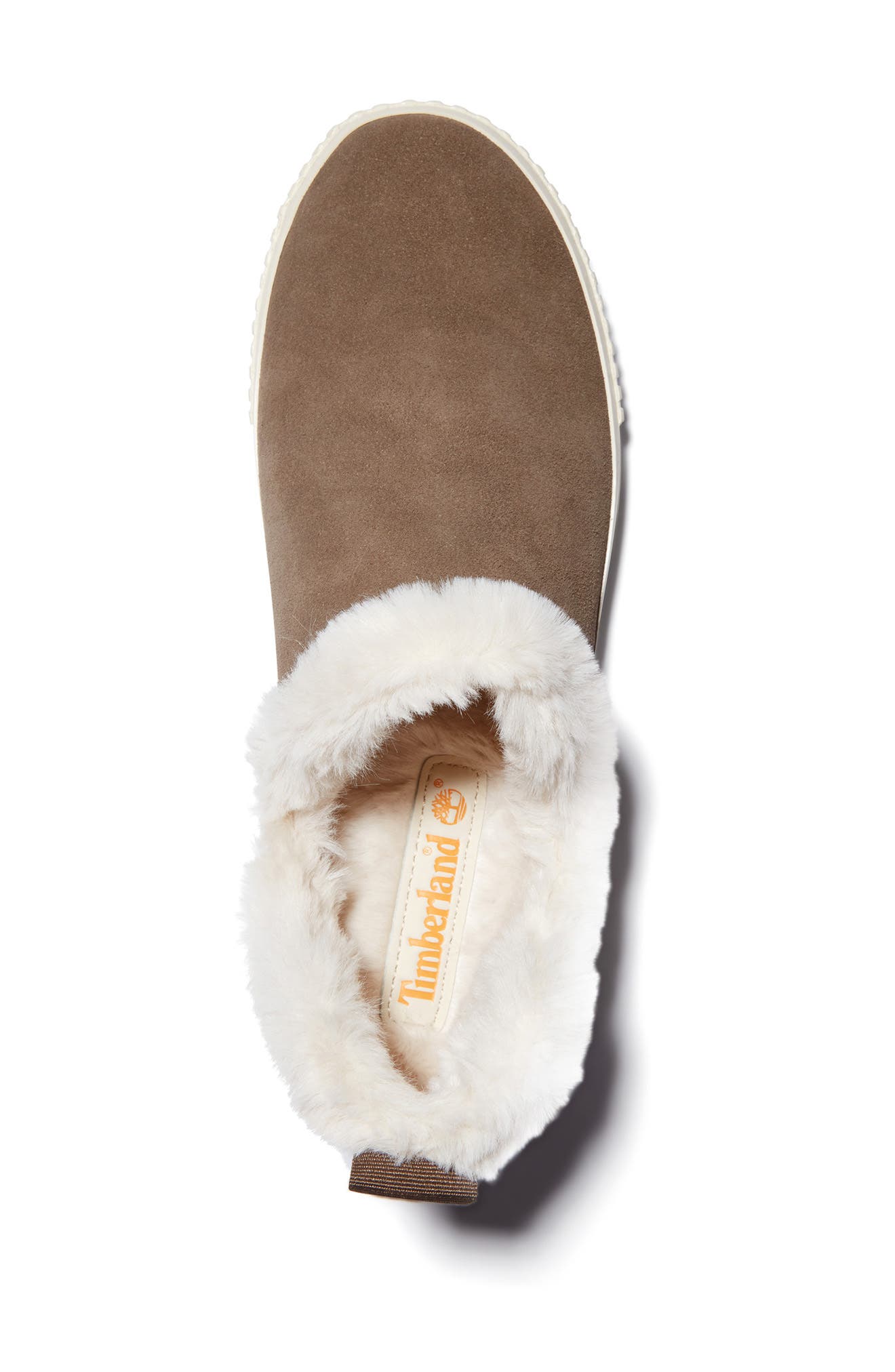 Skyla Bay Faux Fur Lined Leather Sneaker, Alternate, color, OLIVE SUEDE