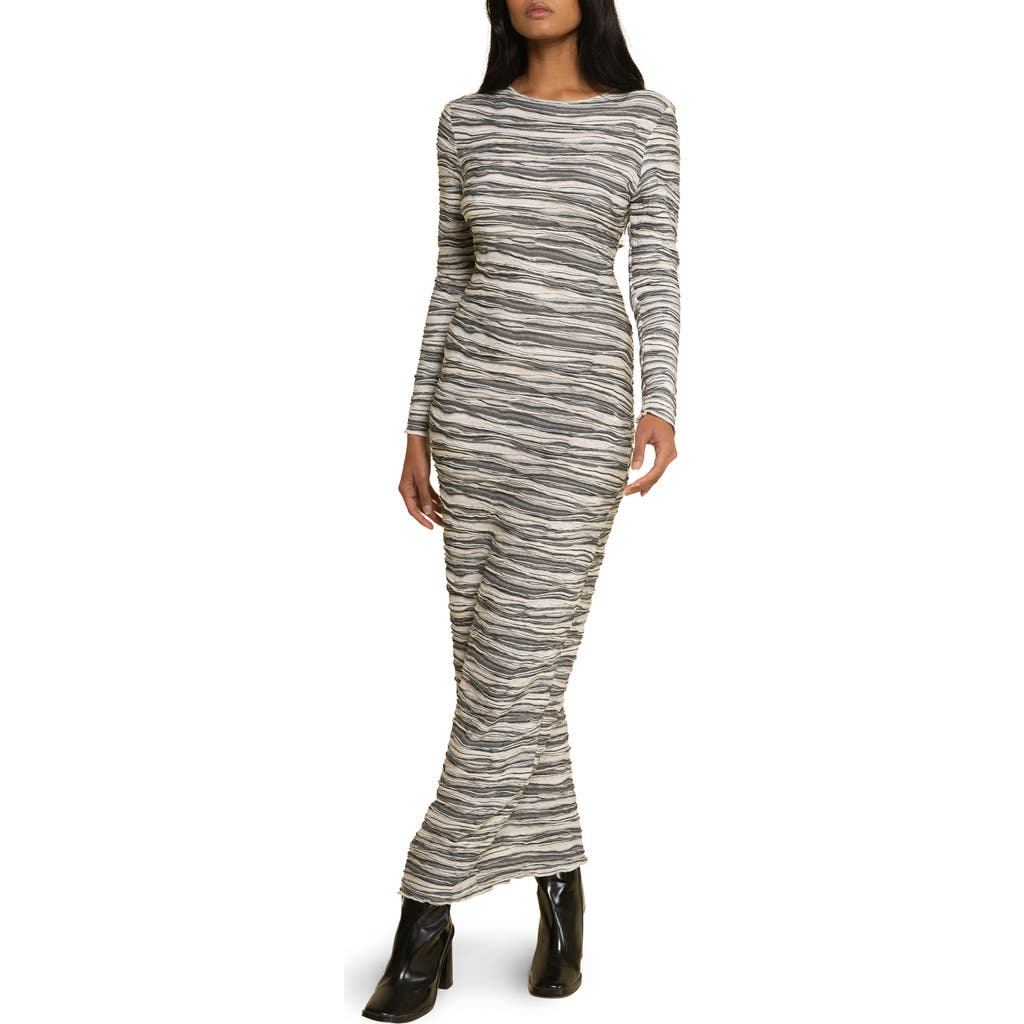 MONTCE MONTCE SOLIDAD LONG SLEEVE COVER-UP MAXI DRESS