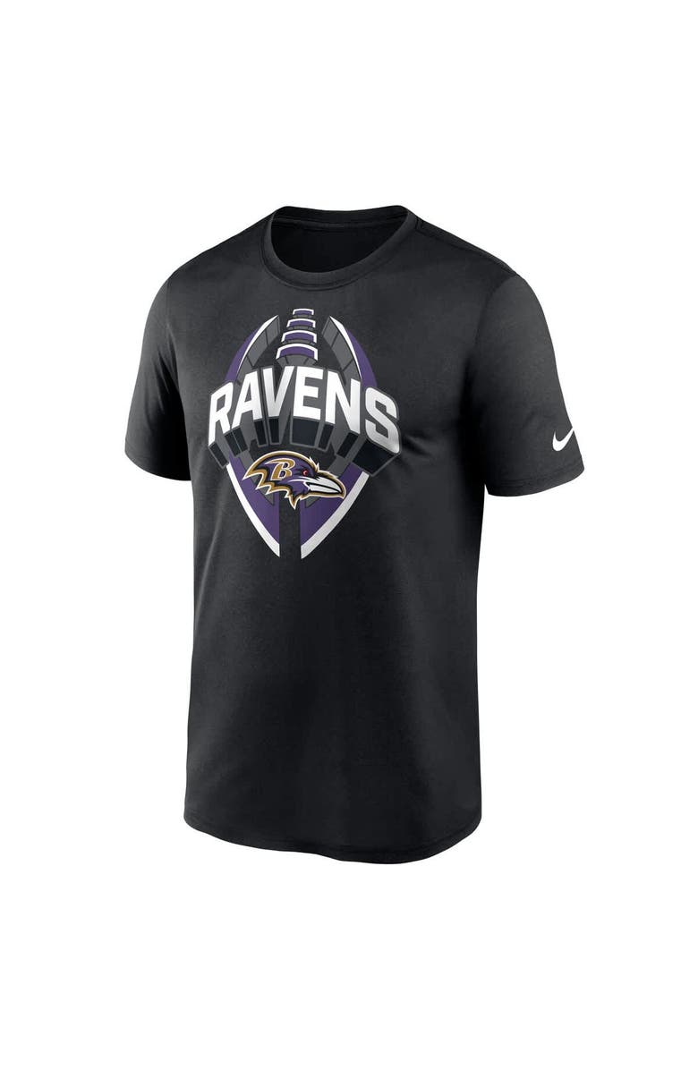 Nike Men's Nike Black Baltimore Ravens Legend Icon Performance T-Shirt, Alternate, color, Black