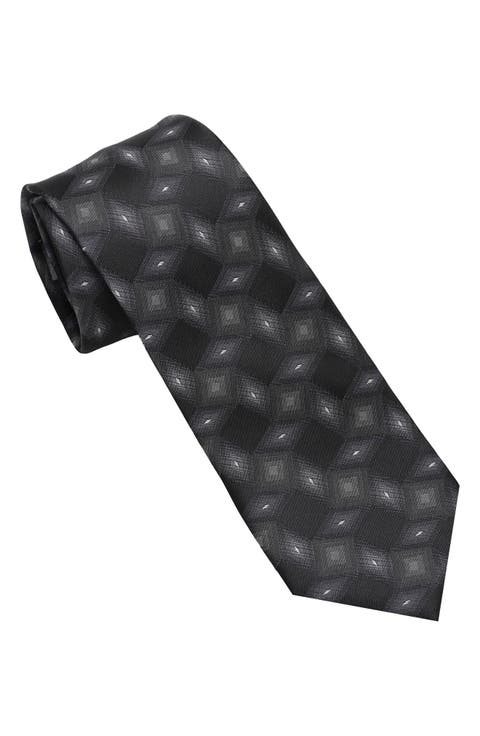 Tossed Diamond Jacquard Tie