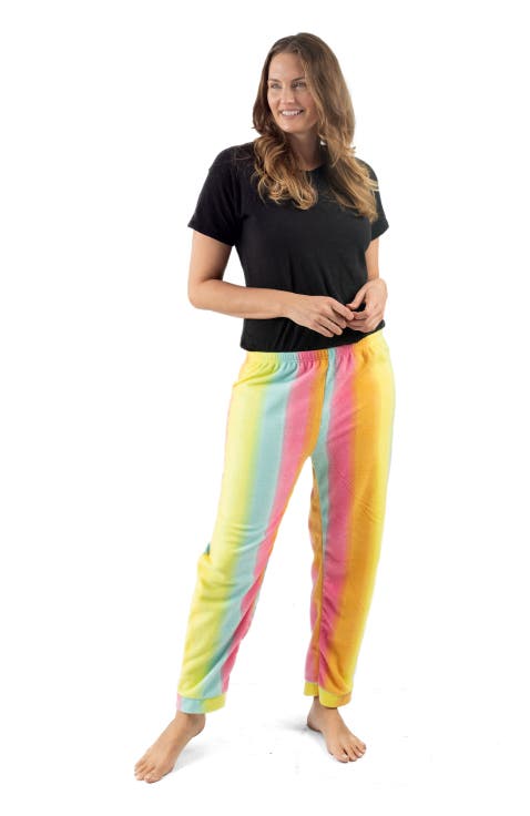 Women's Fleece Printed Holiday Pajama Pants