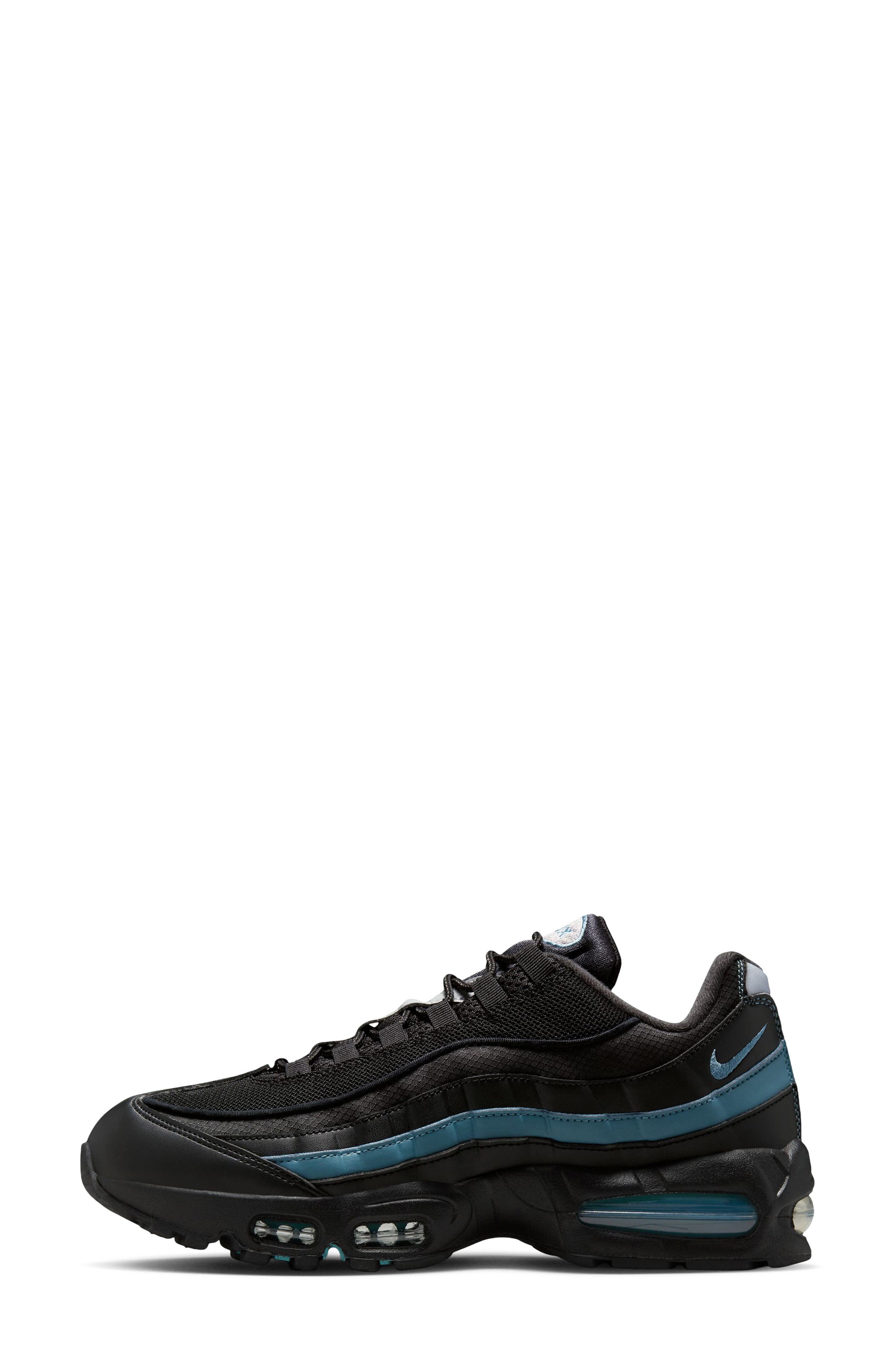 Air Max 95 Sneaker, Alternate, color, SMOKEY BLUE/ BLACK/ SILVER