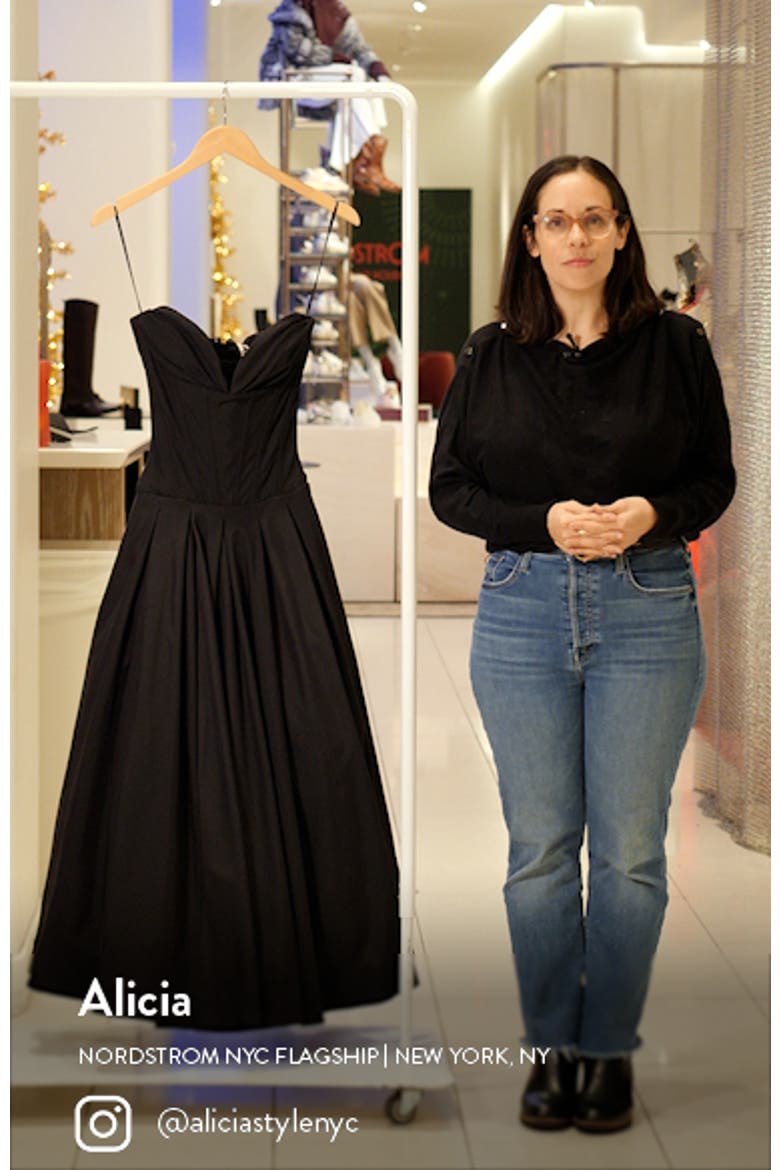 Lady Strapless Midi Dress video