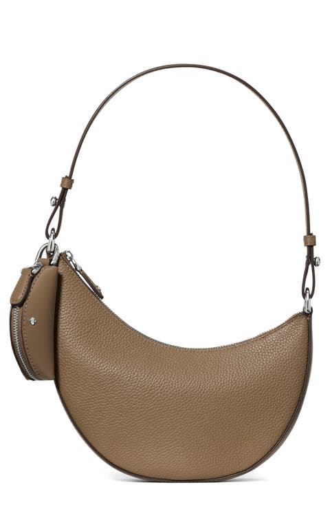 mini duo pebble leather crossbody bag