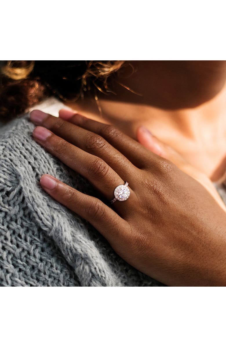 DELMAR Dew Created Moissanite Ring, Alternate, color, Silver