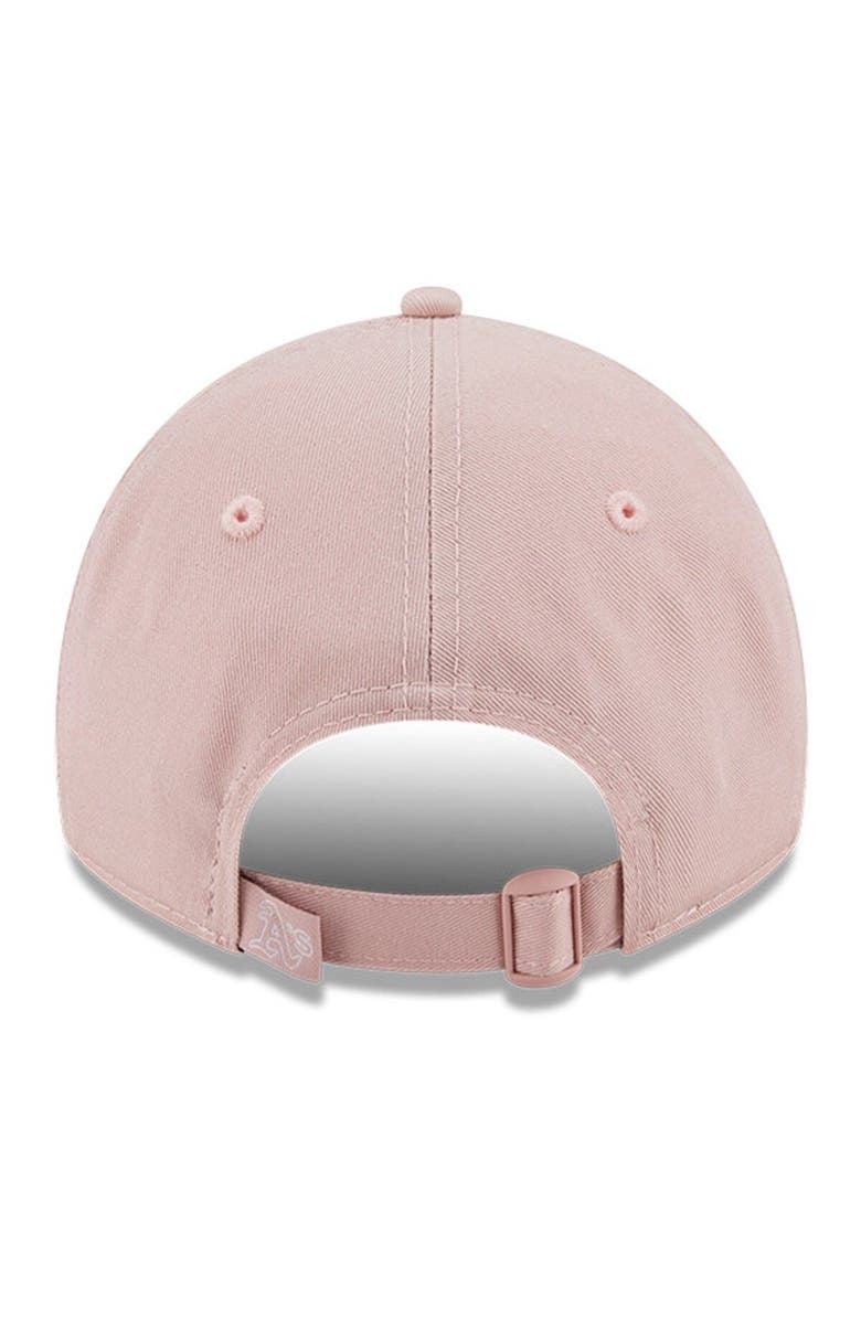 New Era Women's New Era Pink Oakland Athletics Rouge Core Classic 9TWENTY Adjustable Hat, Alternate, color,