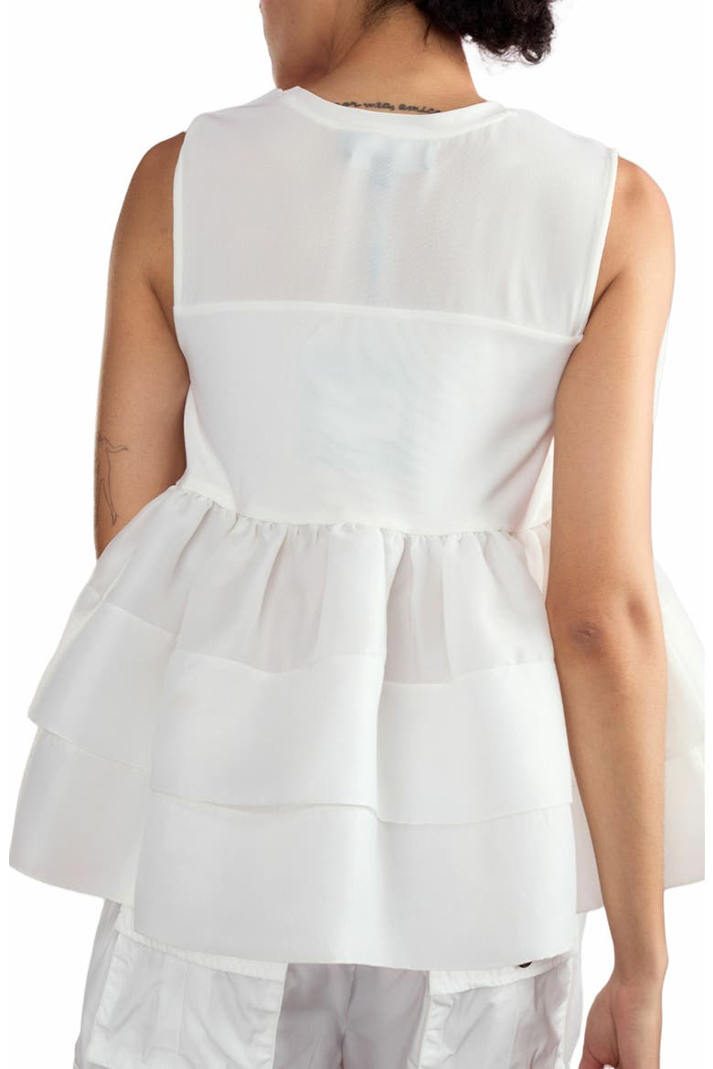 Blair Bow Top, Alternate, color, White