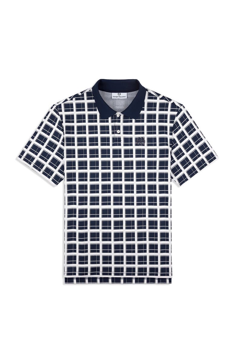 Sergio Tacchini Damarindo Check Polo, Main, color, Maritime Blue