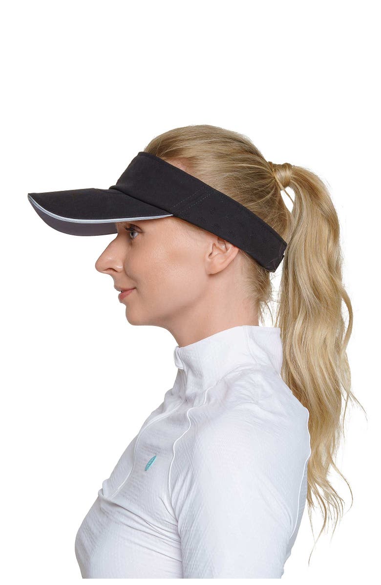 Coolibar Golf Visor - UPF 50+ Sun Protection - Ultimate, Alternate, color, Black