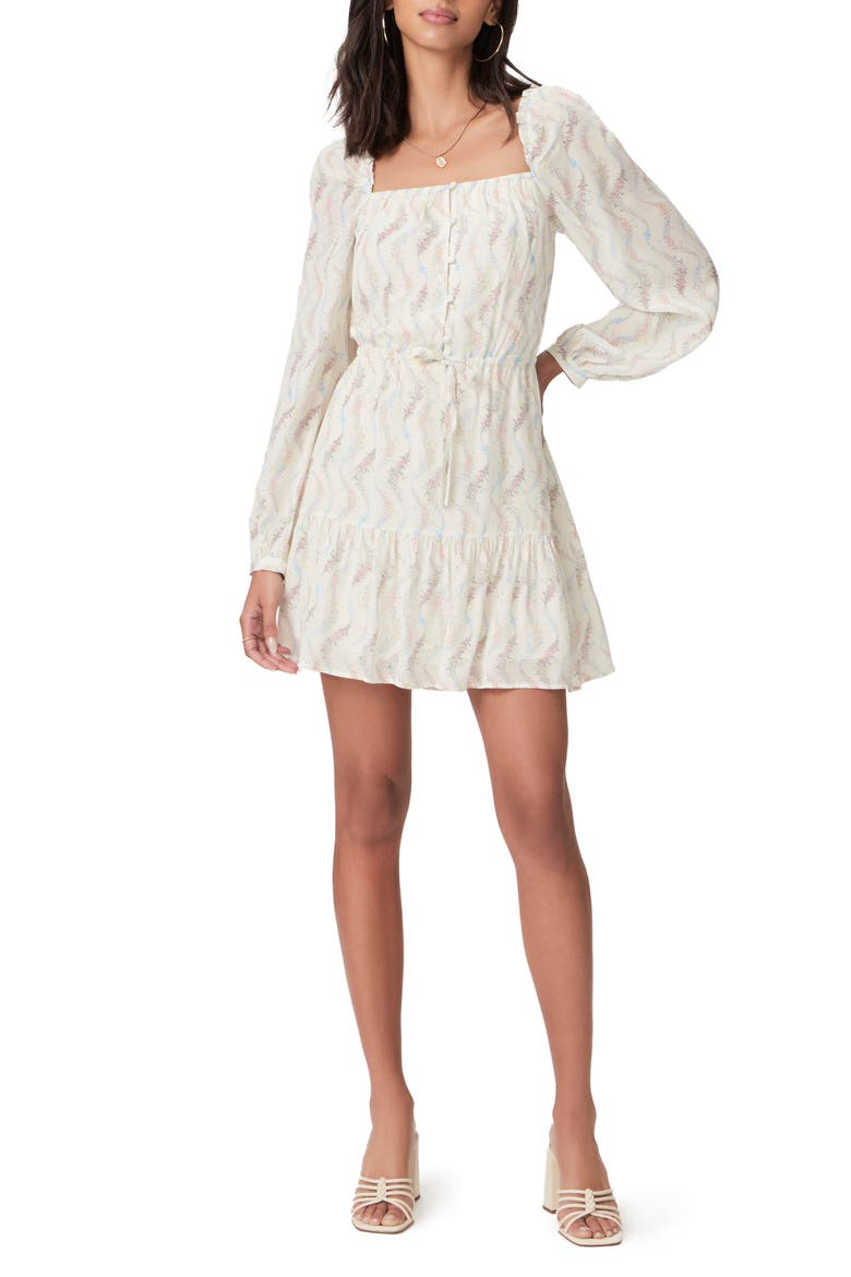 Marjie Long Sleeve Minidress, Main, color, ANTIWHTMLT