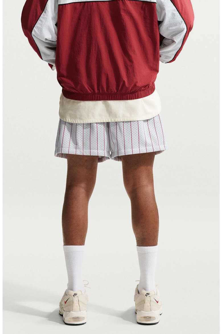 Sportswear Club Flow Shorts, Alternate, color, PHOTON DUST/ TEAM CRIMSON