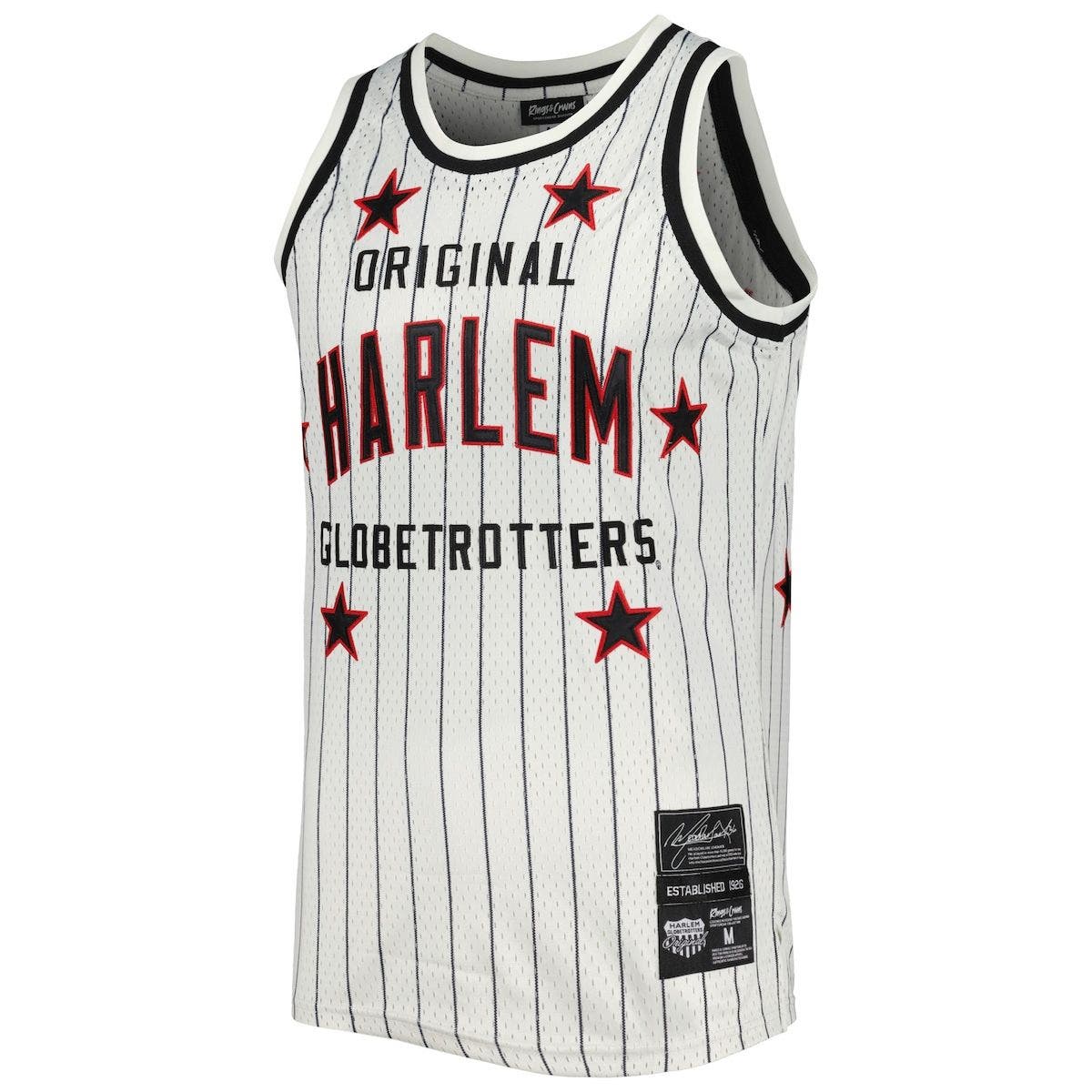 Men's Rings & Crwns Meadowlark Lemon White Harlem Globetrotters