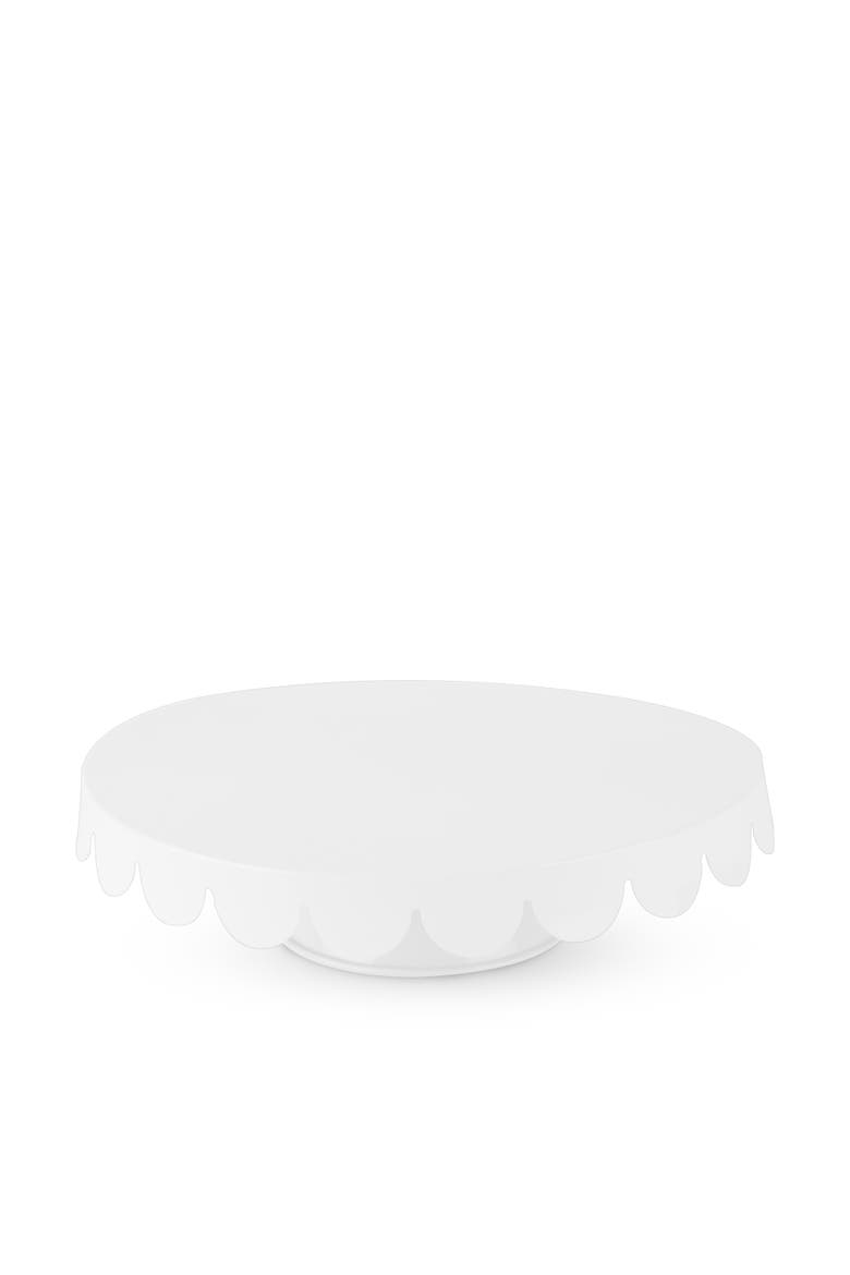 Metal Cake Stand in White, Main, color, White