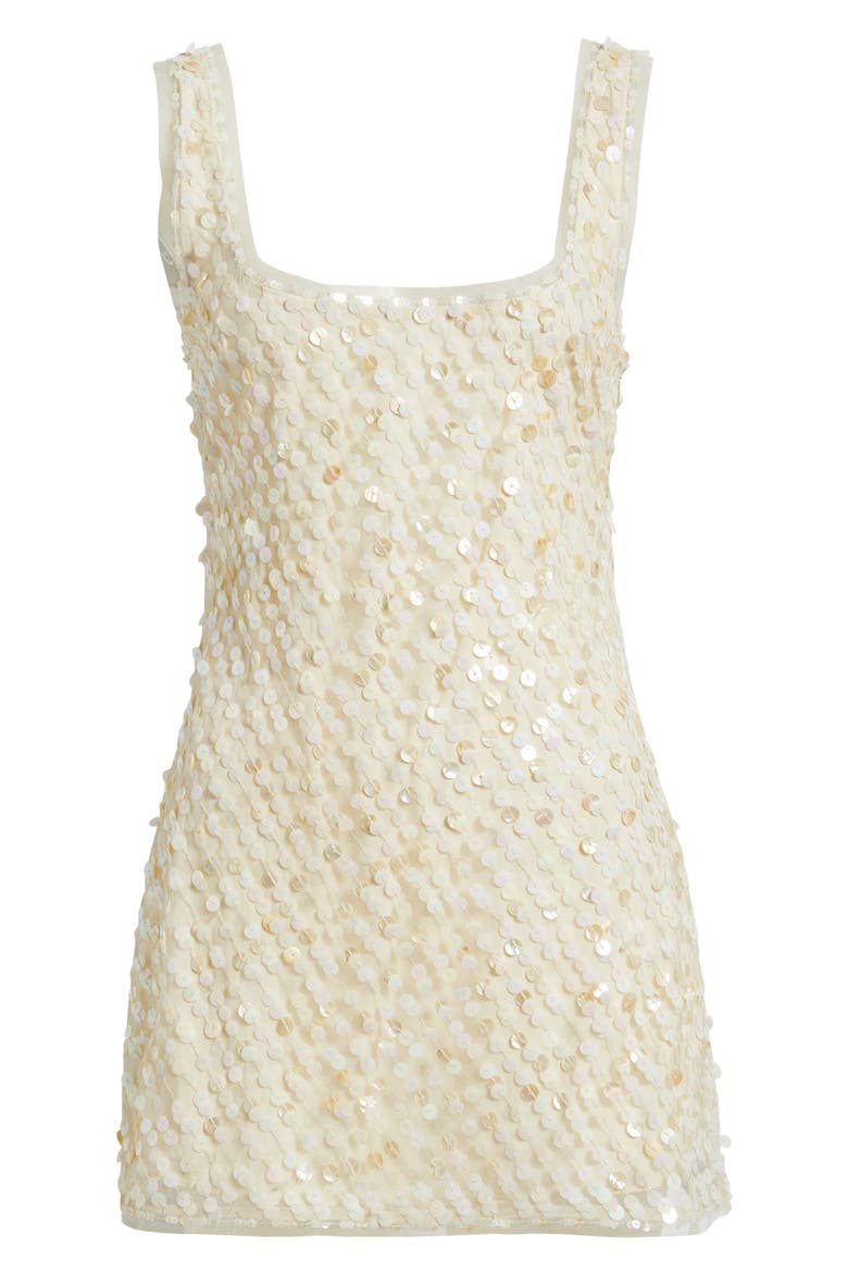 Ciris Sequin Minidress, Alternate, color, SHELL