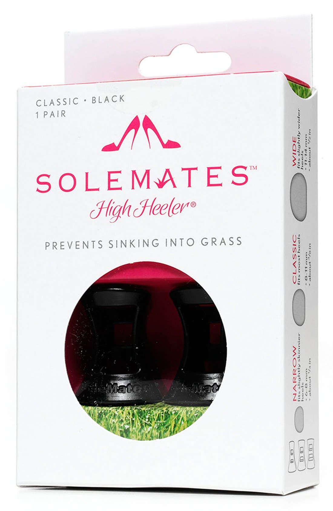 Solemates 'High Heeler' Heel Protectors, Alternate, color, BLACK