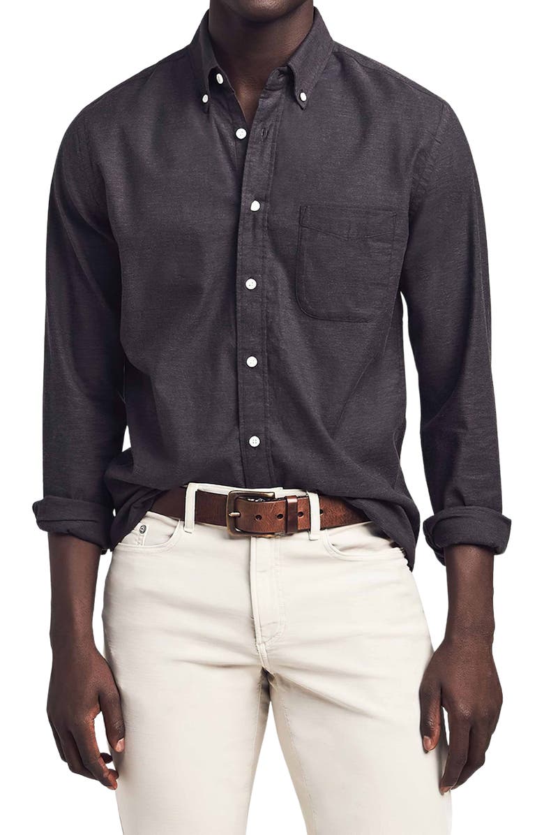 Faherty Regular Fit Stretch Oxford Button-Down Shirt, Main, color, 
