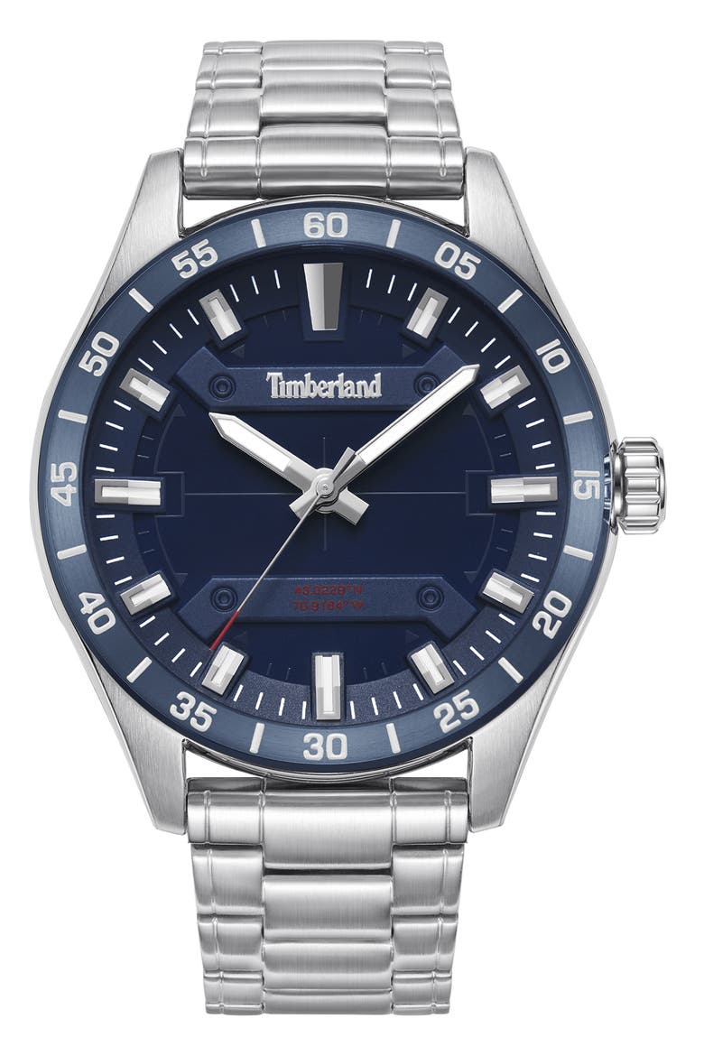 Calverton Bracelet Watch, 46mm, Main, color, SILVER