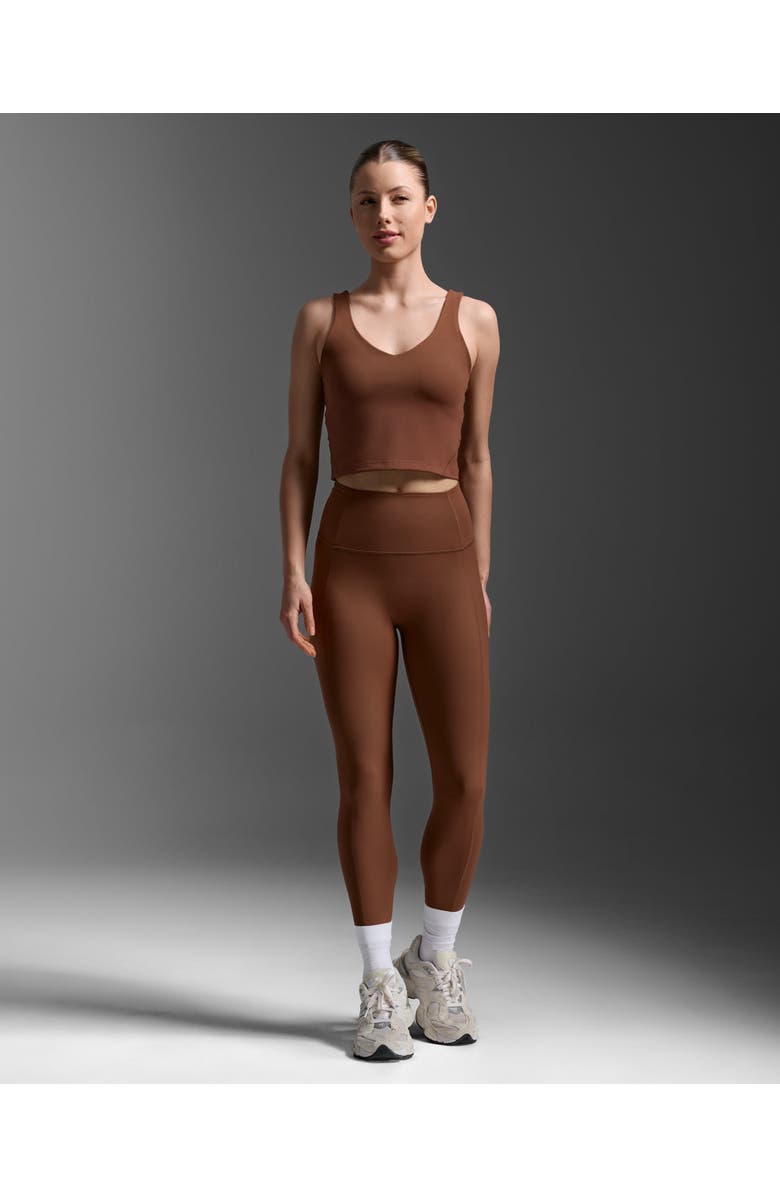 2XU Fluid Hi-Rise Tights, Alternate, color, Sepia/Sepia