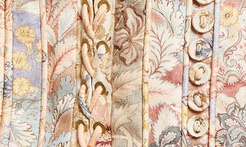 Zimmermann Rebellion Corded Long Sleeve Minidress In Neutral