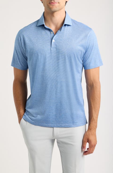 Crown Crafted Excursionist Flex Microstripe Polo
