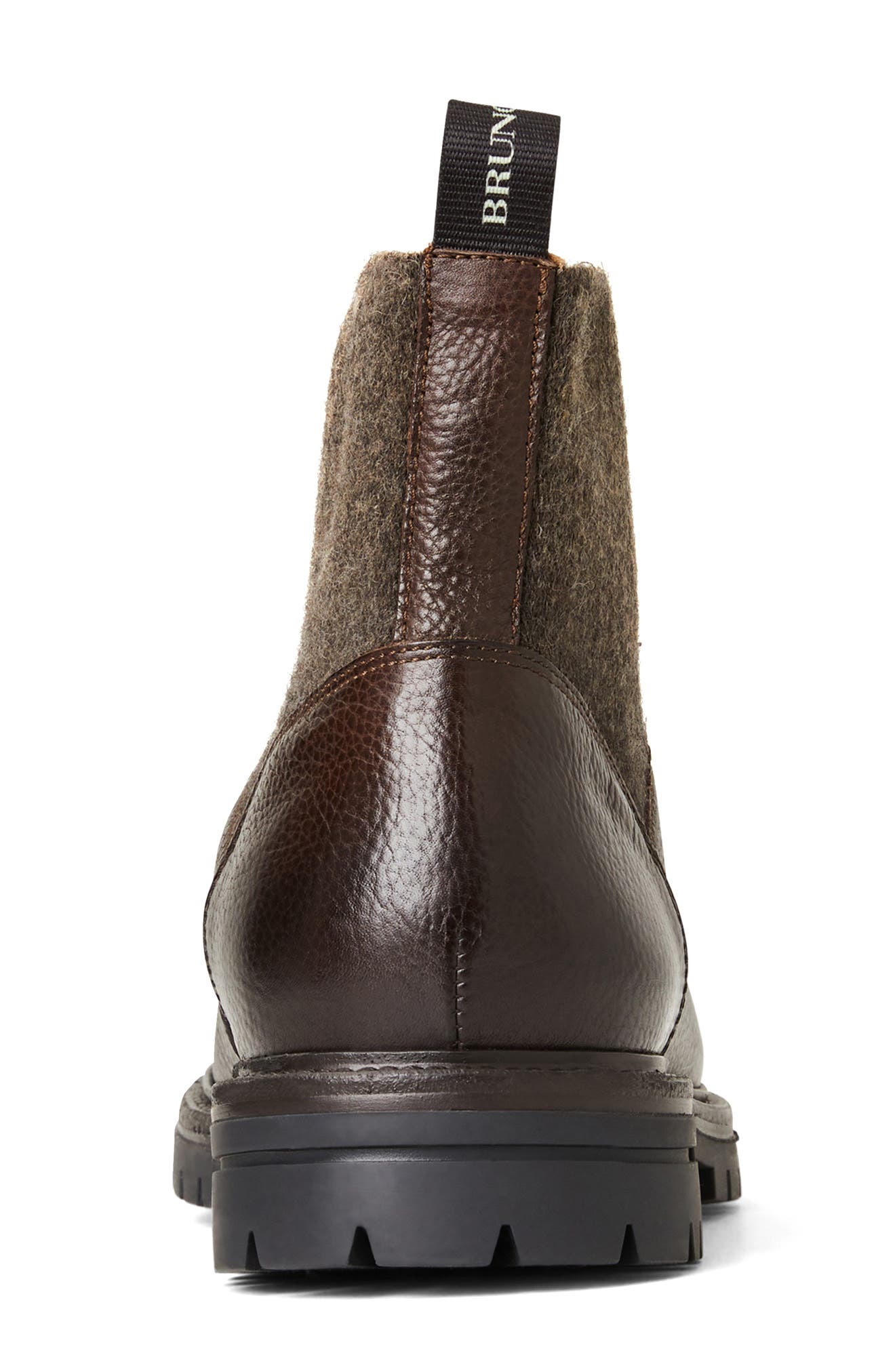 Bruno Magli Hunter Stretch Lace-Up Leather Boot, Alternate, color, 