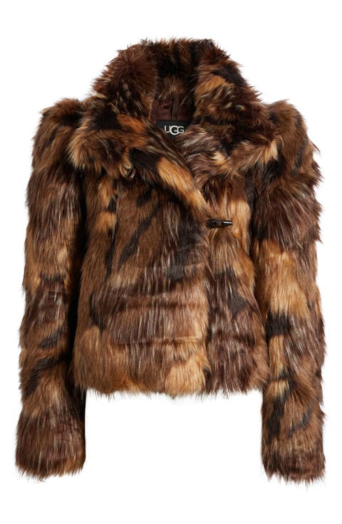 Tesie Faux Fur Toggle Jacket