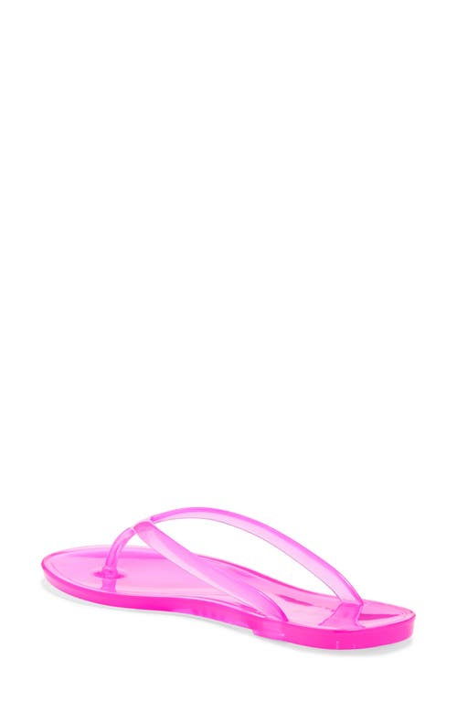 Jeffrey Campbell Beach Day Jelly Flip Flop In Magenta