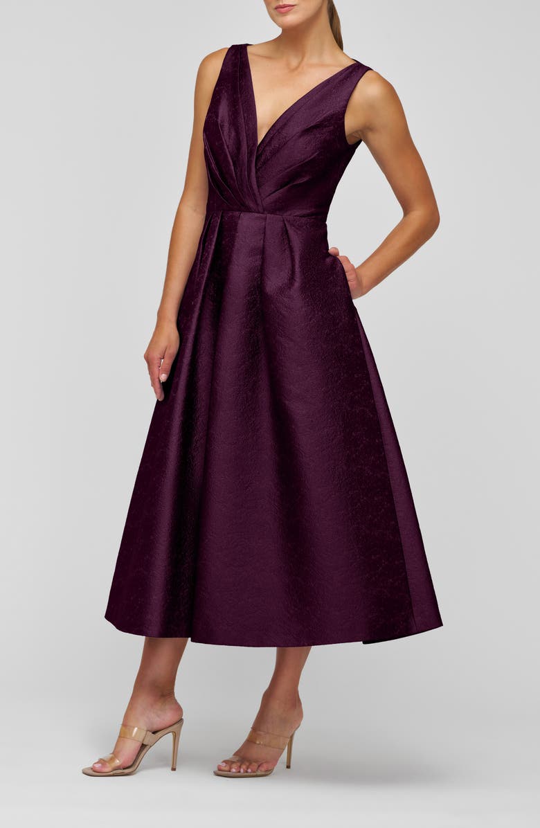 Kay Unger Olivia Sleeveless Cocktail Dress, Alternate, color, Mulberry