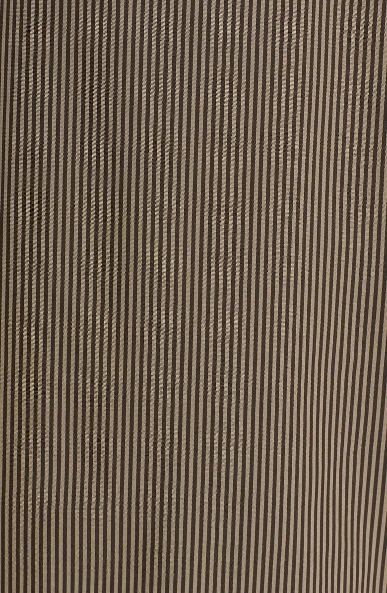 Isa Arfen 'Classic' Stripe Cotton & Silk Blouse with Taffeta Bow, Alternate, color, 