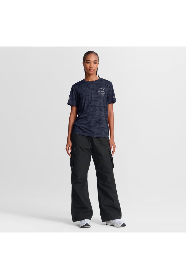 Women's Nike Navy New England Patriots Sideline Velocity Dri-FIT T-Shirt, Alternate, color, Navy