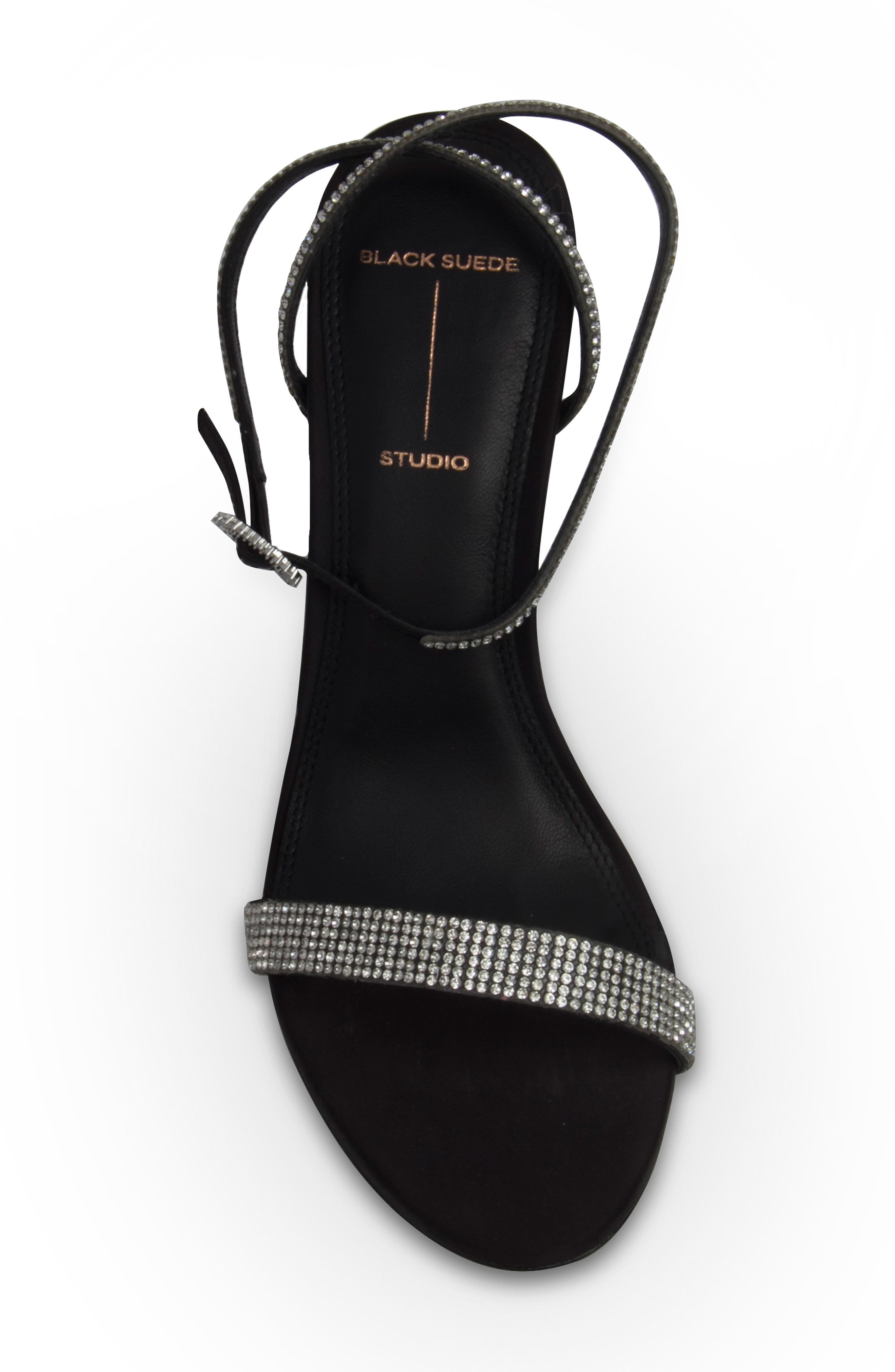 BLACK SUEDE STUDIO Lexi Ankle Strap Sandal, Alternate, color, 