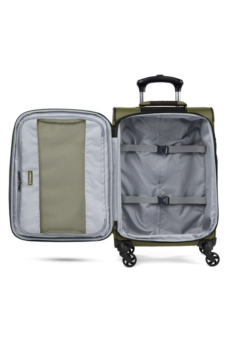 Pilot Air 2 21 Inch Expandable Spinner Suitcase, Alternate, color, OLIVE/ BLACK
