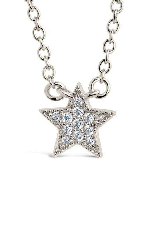 Dainty Everyday Cubic Zirconia Star Pendant Necklace