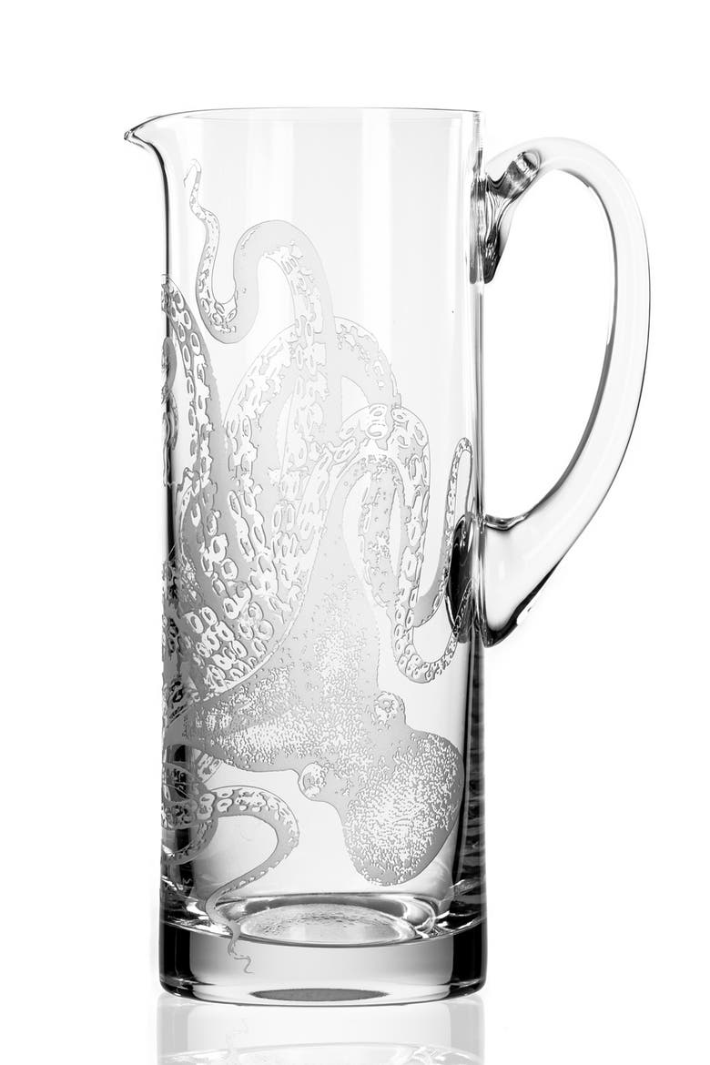 Lucy Tall Pitcher, Alternate, color, CLEAR
