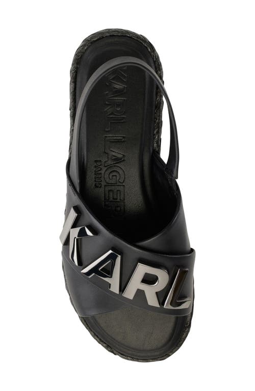 Karl Lagerfeld Paris Charla Slingback Sandal In Black