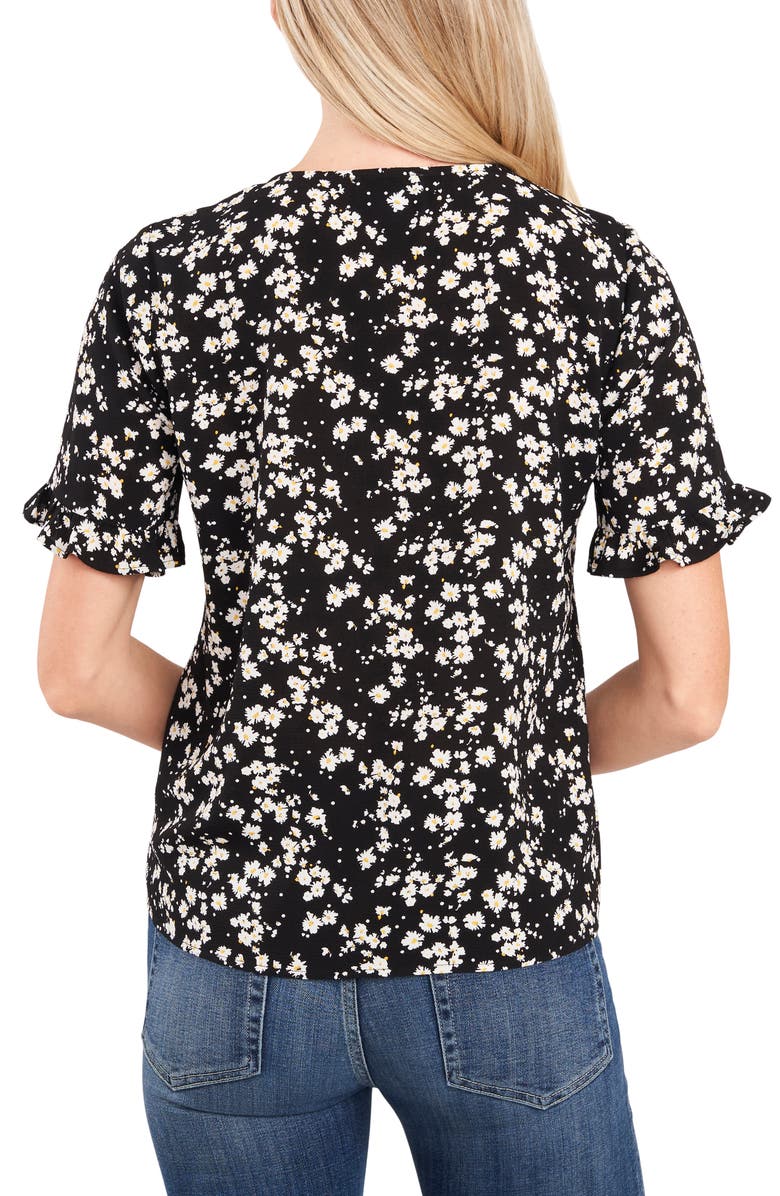 CeCe Floral Print Top, Alternate, color, 