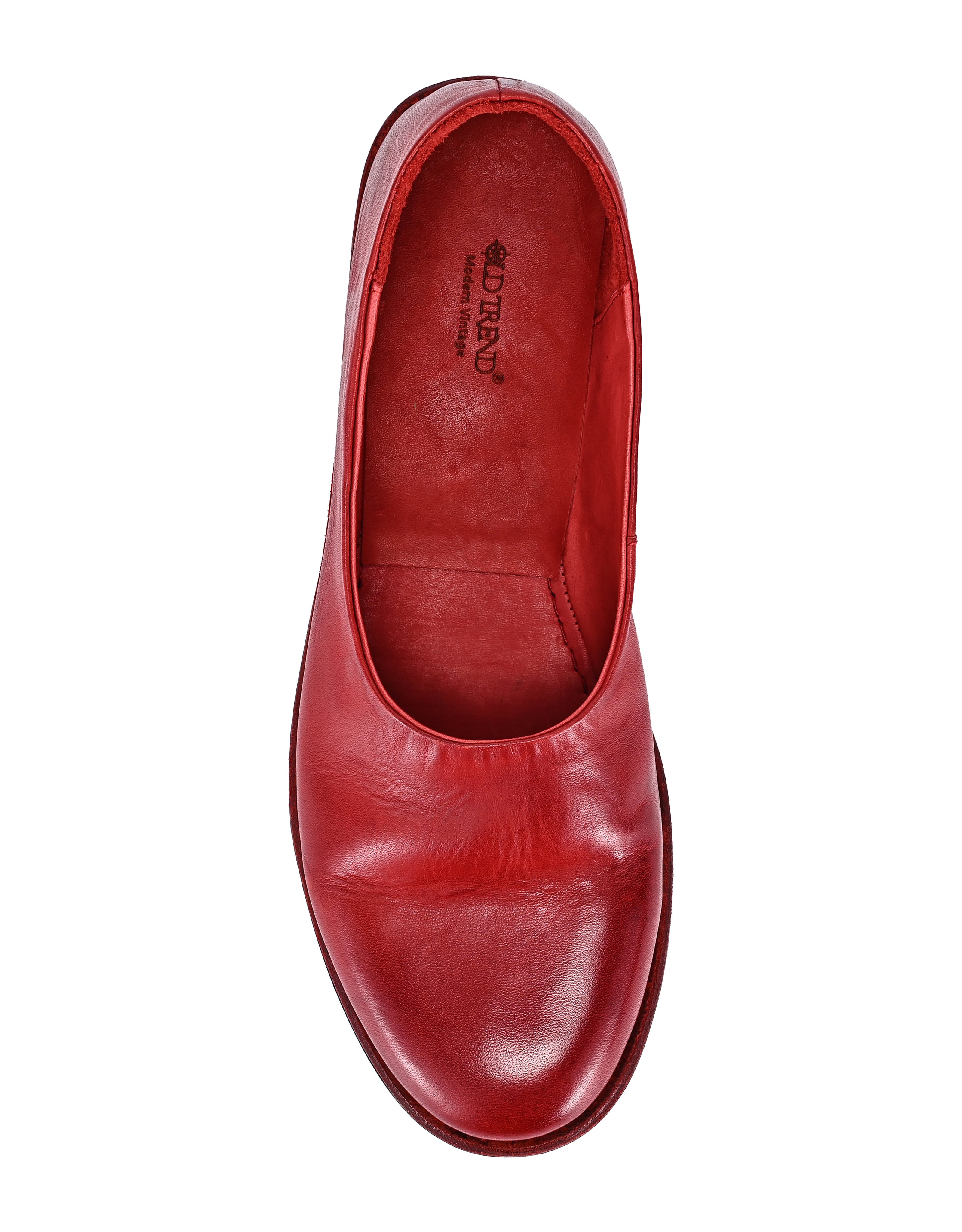 Heritage Genuine Leather Minimal Soft Mary Jane Flat, Alternate, color, Brick