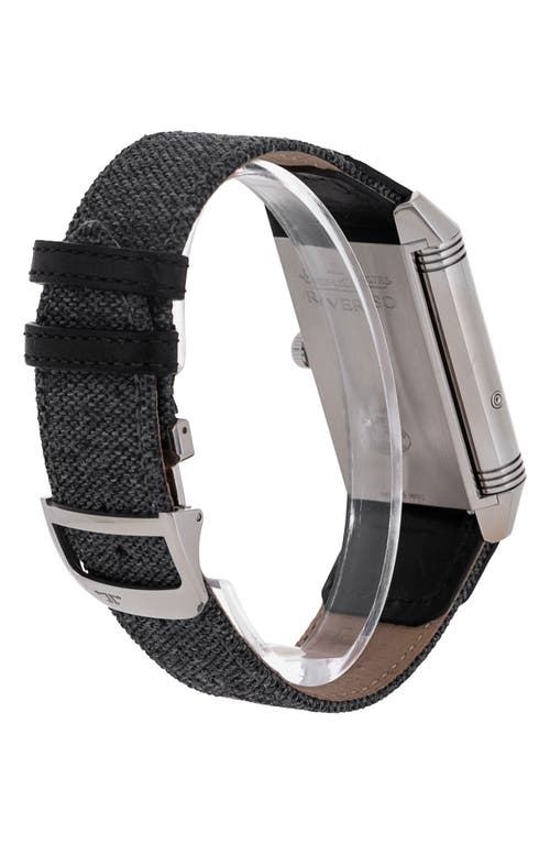 WATCHFINDER & CO. WATCHFINDER & CO. JAEGER-LECOULTRE PREOWNED 2019 REVERSO GRANDE CALENDAR WEBBING STRAP WATCH, 30MM