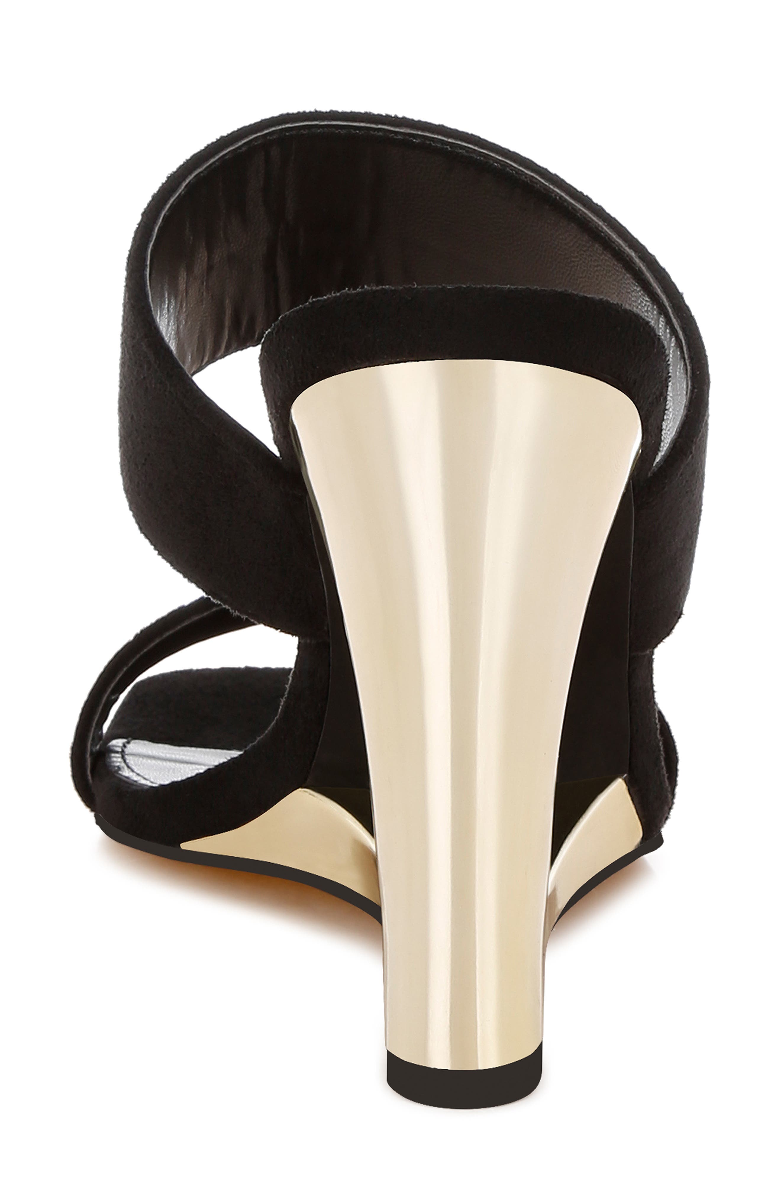 LONDON RAG Zimeski Wedge Sandal, Alternate, color, Black