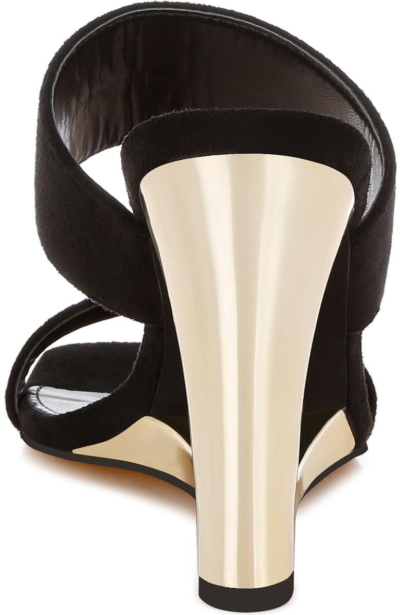 LONDON RAG Zimeski Wedge Sandal, Alternate, color, Black