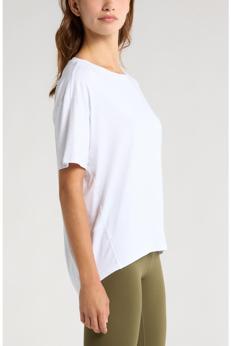 Equilibrium Cocoon T-Shirt, Alternate, color, WHITE