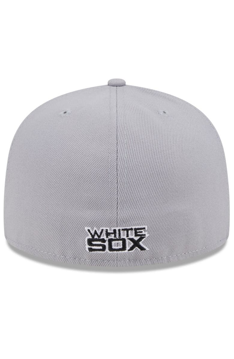 New Era Men's New Era Black/Gray Chicago White Sox Gameday Sideswipe 59FIFTY Fitted Hat, Alternate, color, Black