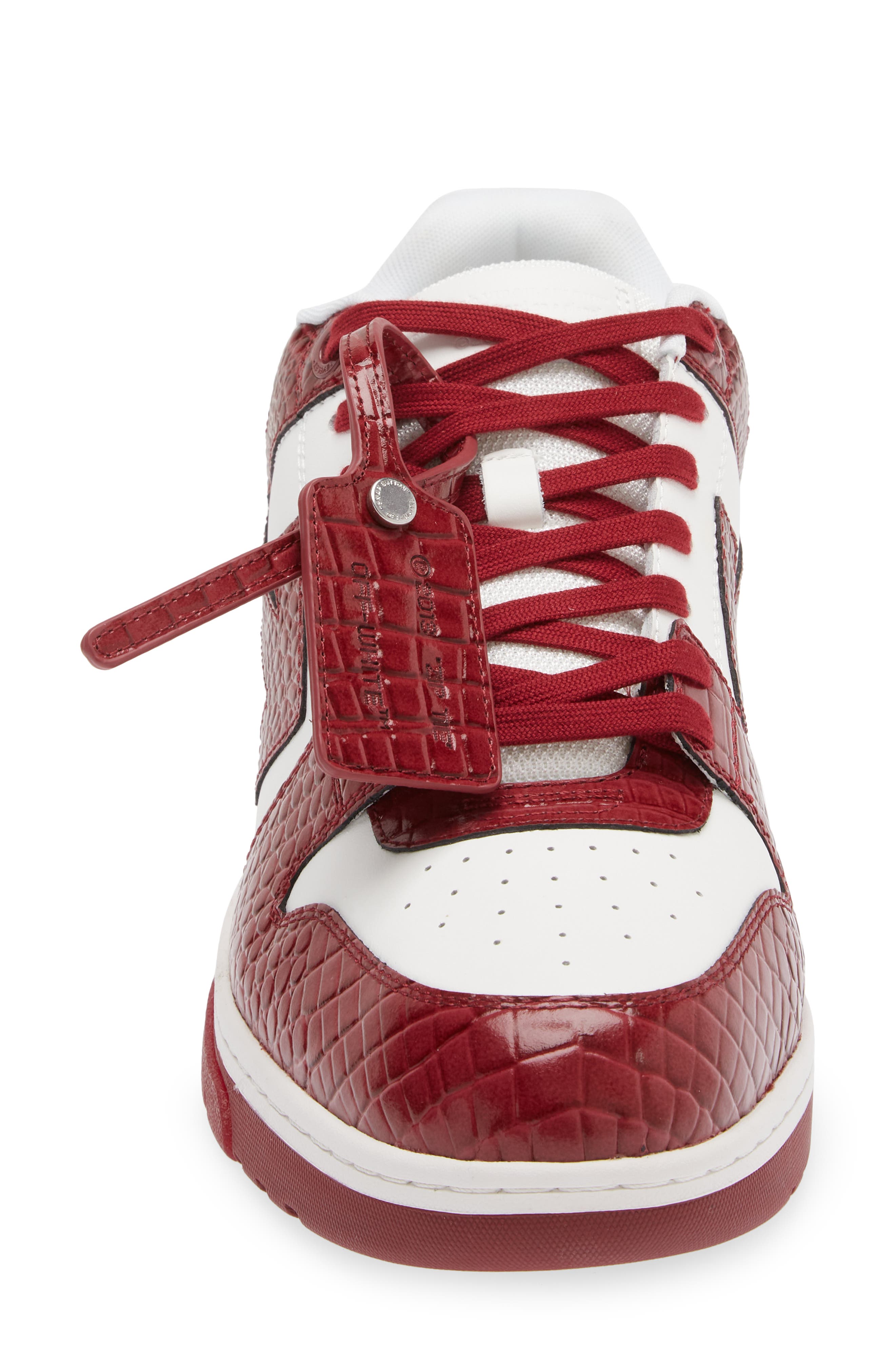 Off-White Out of Office Croc Embossed Sneaker, Alternate, color, 