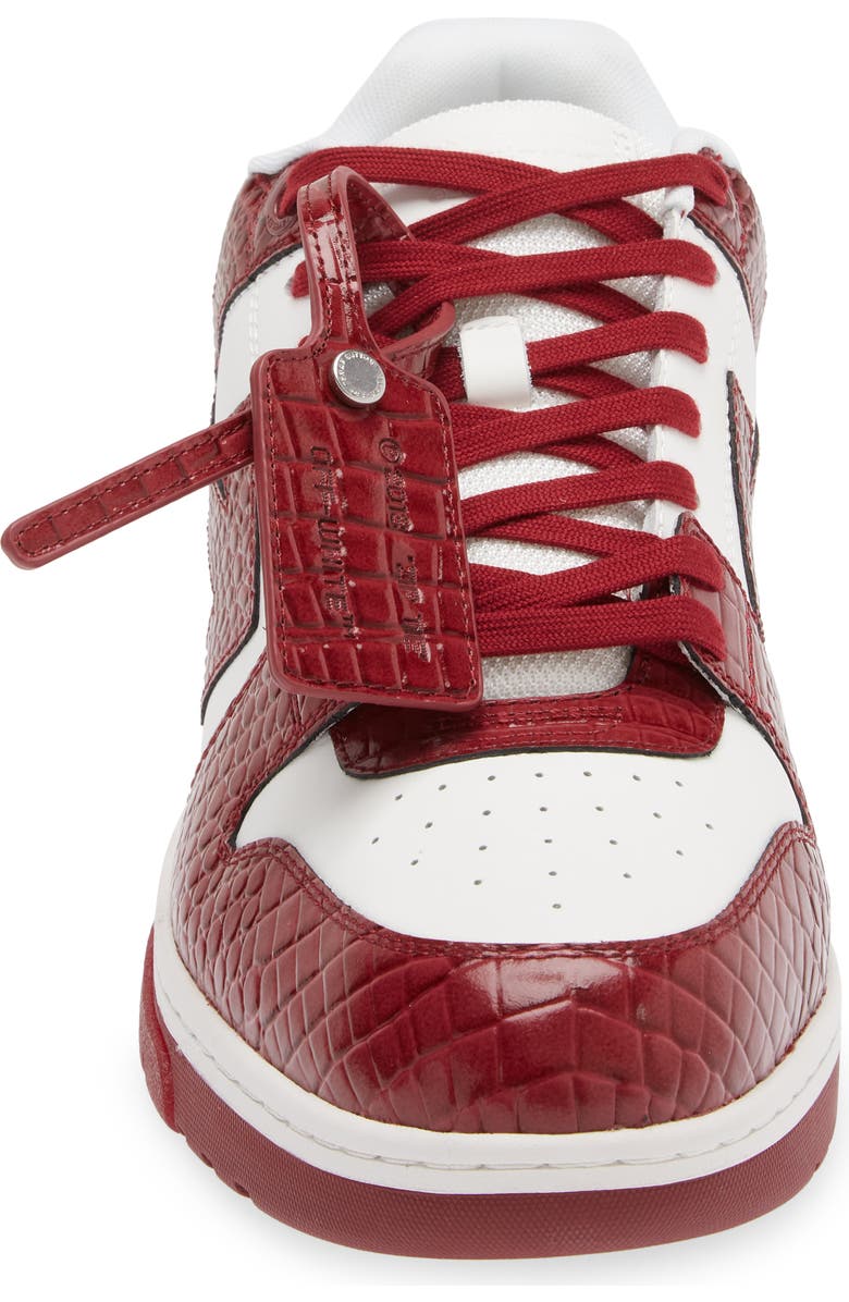 Off-White Out of Office Croc Embossed Sneaker, Alternate, color,
