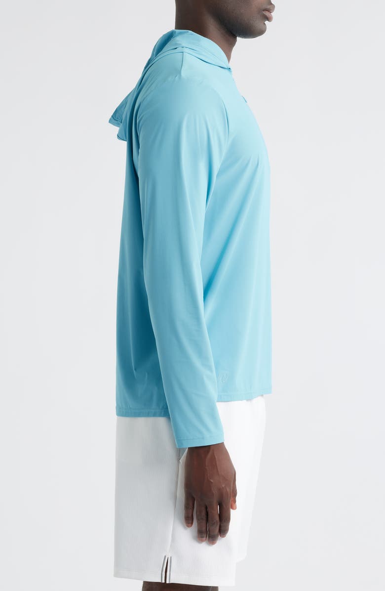 johnnie-O Maxwell Hooded Long Sleeve T-Shirt, Alternate, color, Haze