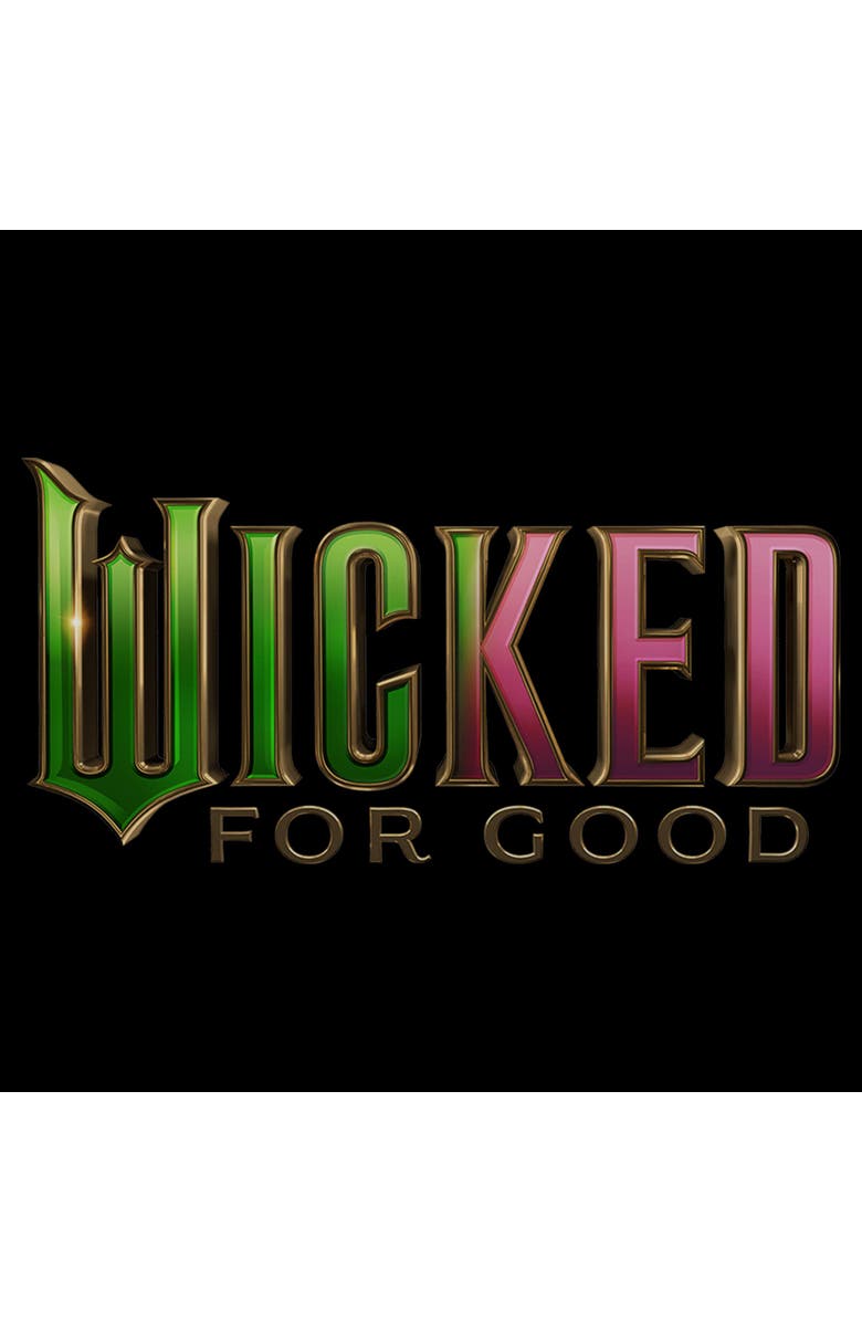 Wicked: For Good Boy's Wicked For Good Official Tonal Logo Graphic T-Shirt, Alternate, color, Black
