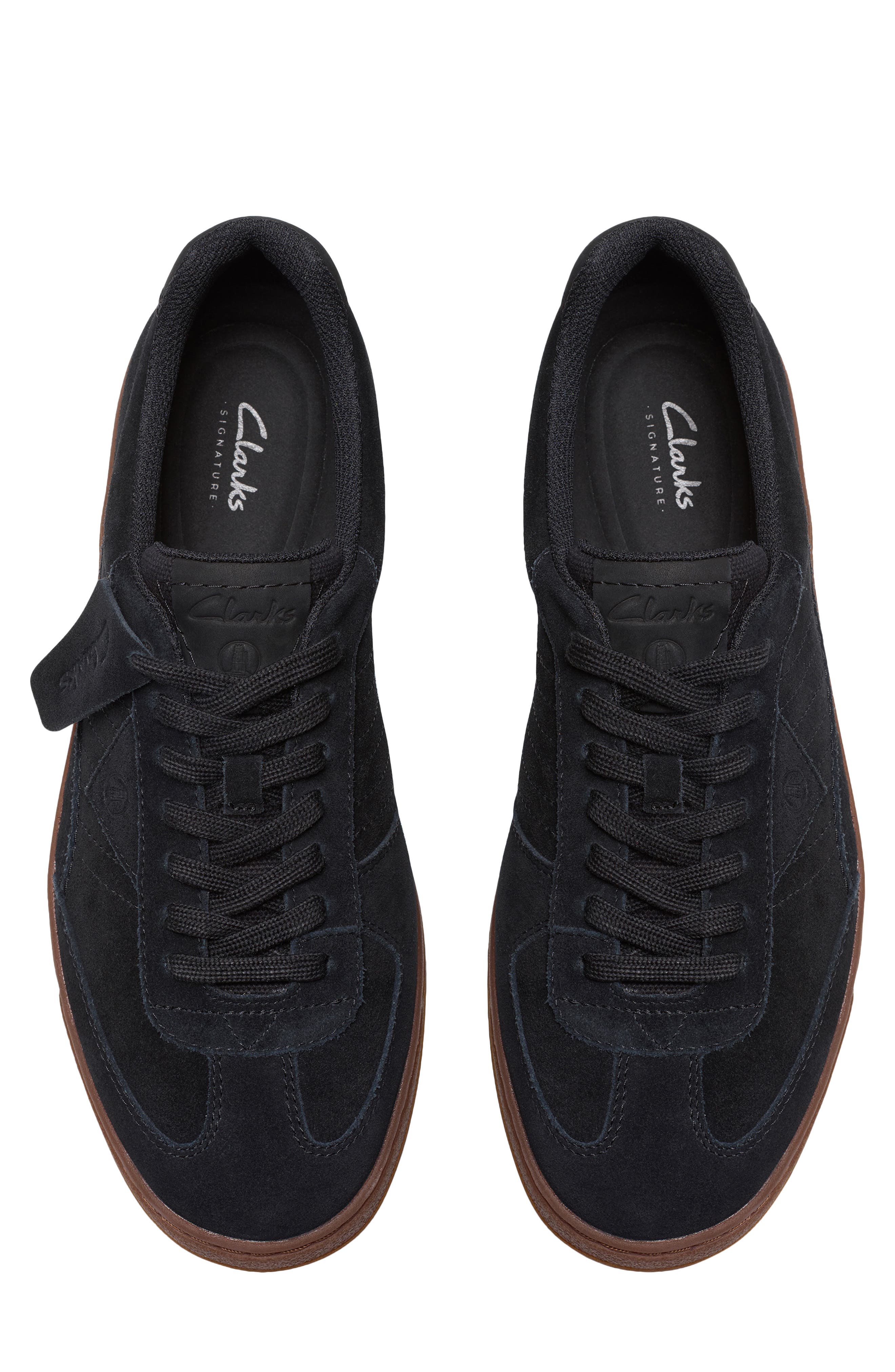 Clarks<sup>®</sup> CraftRally Ace Sneaker, Alternate, color, Black Suede