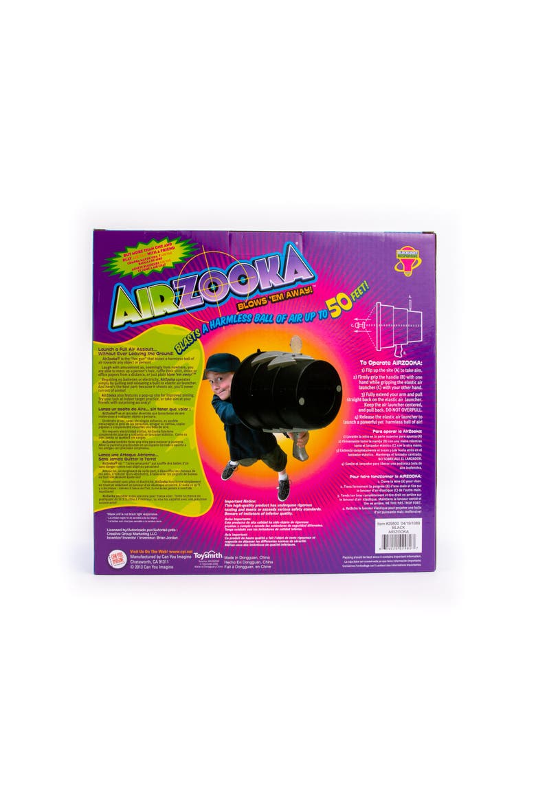 Airzooka Air Shooter, Black, Alternate, color, Multicolored
